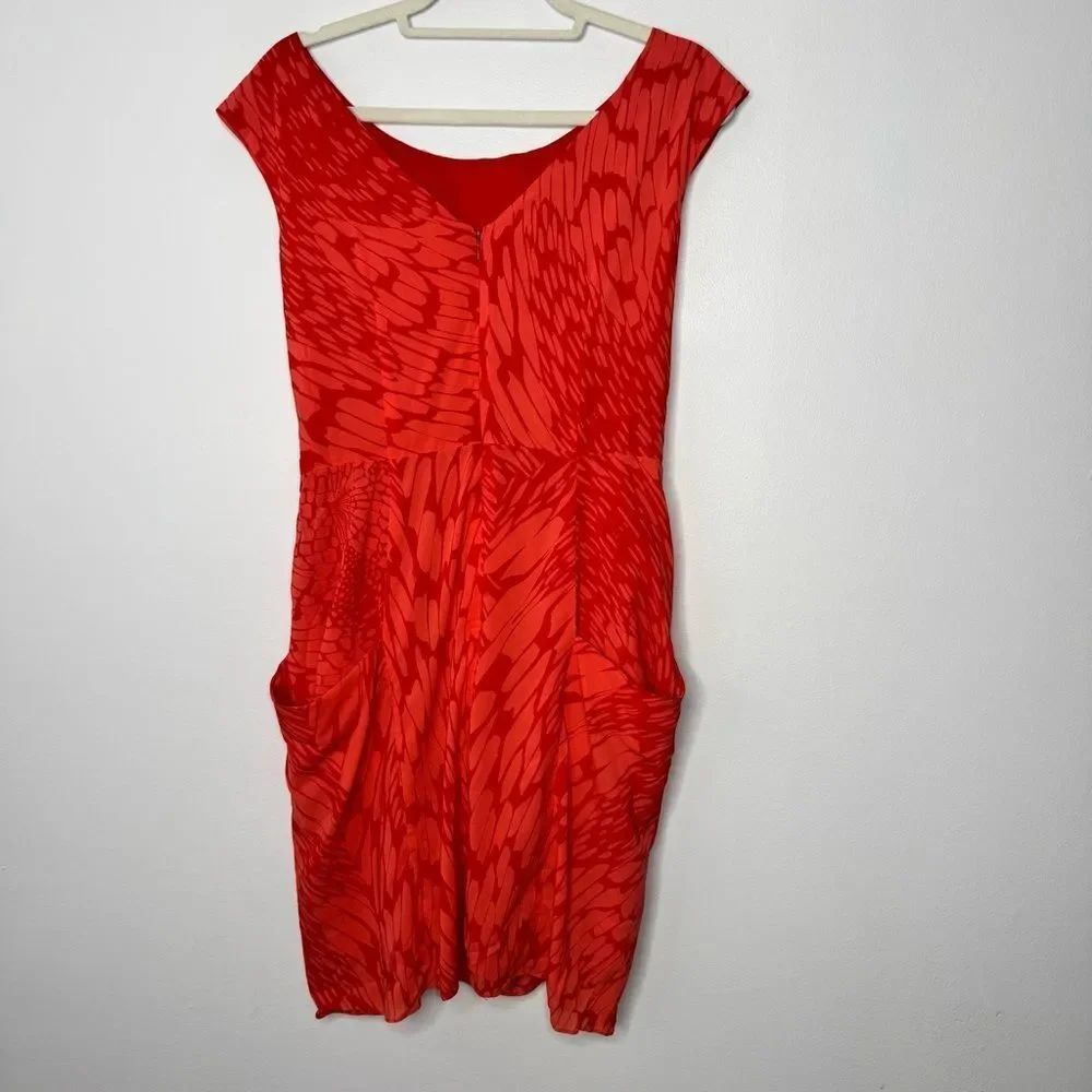 Shoshanna Acacia Flames" print dress size 8